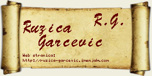 Ružica Garčević vizit kartica